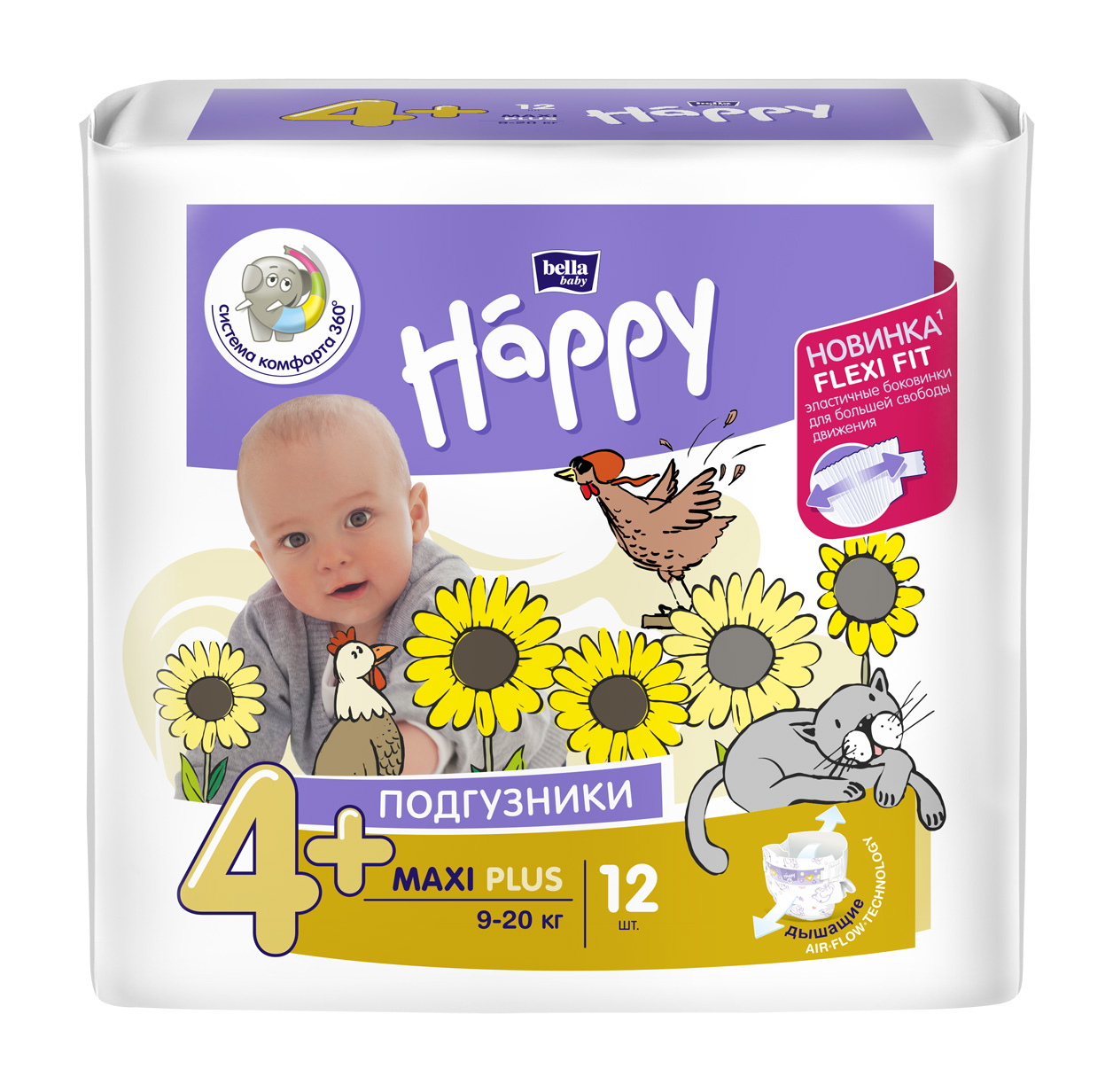 Bella Happy maxi pluse 4+ 9-20  12 