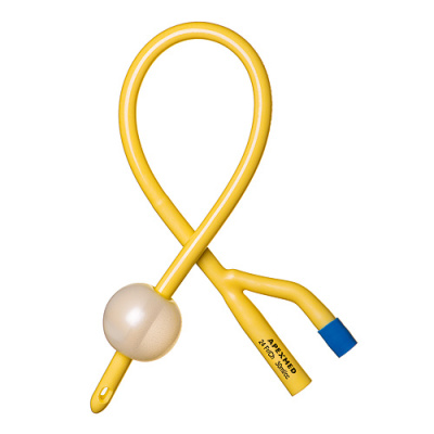 Катетер Фолея, двухходовой, Ch10, латекс, силиконовое покрытие, Apexmed, Нидерланды