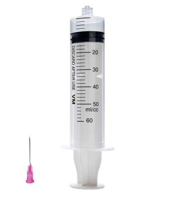 Шприц 50/60 мл однор., 3х-ком., с иглой, L/L, 18G, 1,2x40 мм, Vogt Medical, Германия