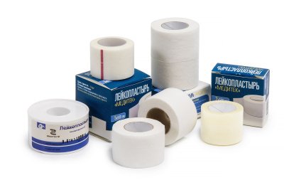 Лейкопластырь фиксирующий нестерильный, 3x500 см, Медитек М, Россия