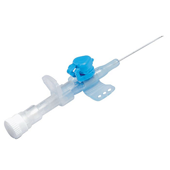 Катетер внутривенный с доп. портом и крыльями, 22G, 2 р/к пол., PTFE, Ларс, Индия