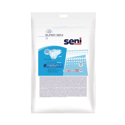 Подгузники взрослые, липучки, р-р М, 1 шт., Super Seni, Польша