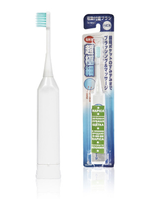Зубная щетка звуковая электрическая, взрослая, белая, Hapica Ultra-fine DBF-1W , Япония