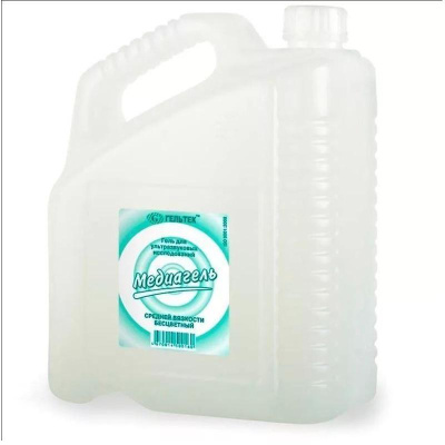 Контактные среды, гель для УЗИ, средняя вязкость, бесцветный, 5 кг, Медиагель, Россия