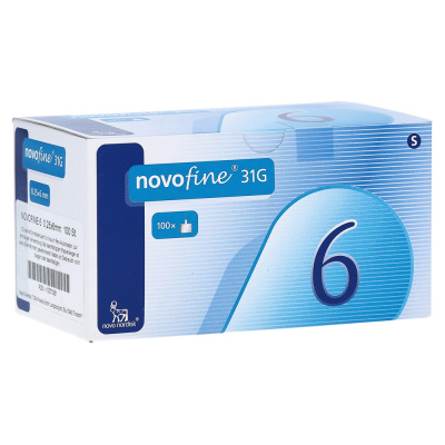 Иглы для шприц-ручки 31G, 0,25х5 мм, Novofine, Дания