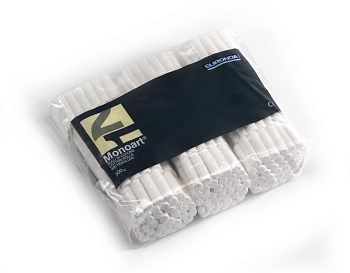 Валики ватные, стоматологические, №2 (10х38 мм), 600 шт., Euronda, Италия