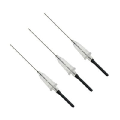 Игла двусторонняя с визуальной камерой, 22Gх1, 0,7х25 мм, черная, Vacuette Visio Plus, Австрия