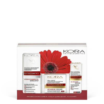 Набор SPA-лифтинг уход, для лица, КОРА, Россия