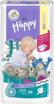 Bella Happy Junior Extra 16+ кг 54 шт