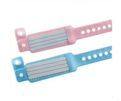 Браслет идентификационный для новорожденных, розовый, Китай