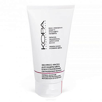 Экспресс-маска восстановление и защита цвета, для окрашенных волос, 150 мл, КОРА, Россия