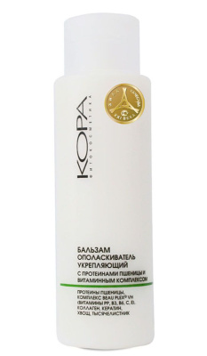Бальзам ополаскиватель с протеином, укрепление, 400 мл, КОРА, Россия
