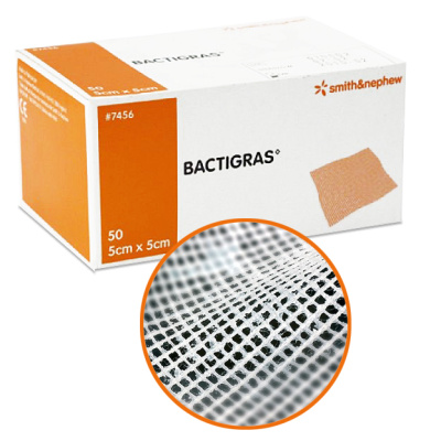 Повязка, 10x10 см, Bactigras, 