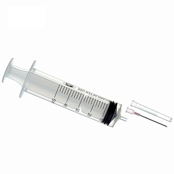 Шприц 50 мл, трехкомпонентный, Luer Slip, (1,2х40, 18Gх1 1/2) Бейджинг Форнёрс Медикал Эквипмент Ко