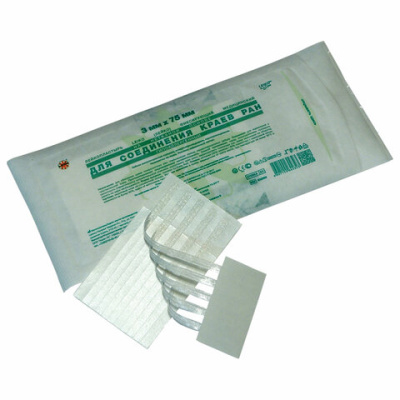 Лейкопластырь для соединения краев ран, стерильный, 3х75 мм, LEIKO, Китай