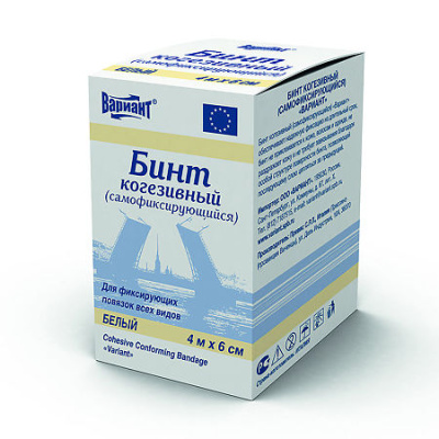 Бинт когезивный (самофиксирующийся), 6см х 4 м, Превис, Италия