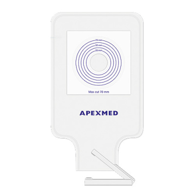 Калоприемник однокомпонент., Apexmed, открытый, пласт. зажим, 5 шт./упак.