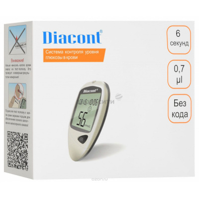 Глюкометр Diacont, глюкоза, Тайвань