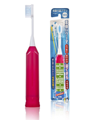 Зубная щетка ионная звуковая, розовая, Hapica Minus-ion DB-3XY, Япония