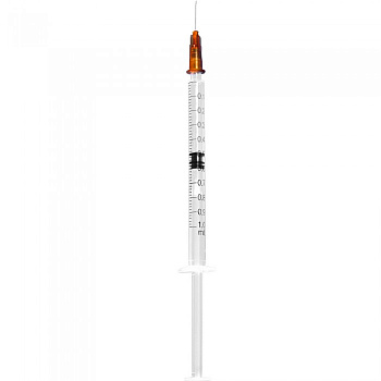 Шприц 1,0 мл туберкулин., однор., 3х-ком., с иглой, L/S, 27Gx1/2, 0,4x13 мм, Vogt Medical, Германия